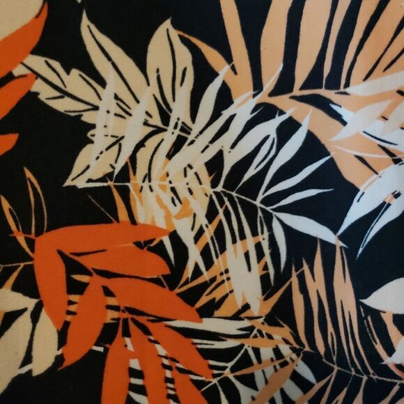 Leaf Pattern Shirt SZ 1X - Picture 4 of 6